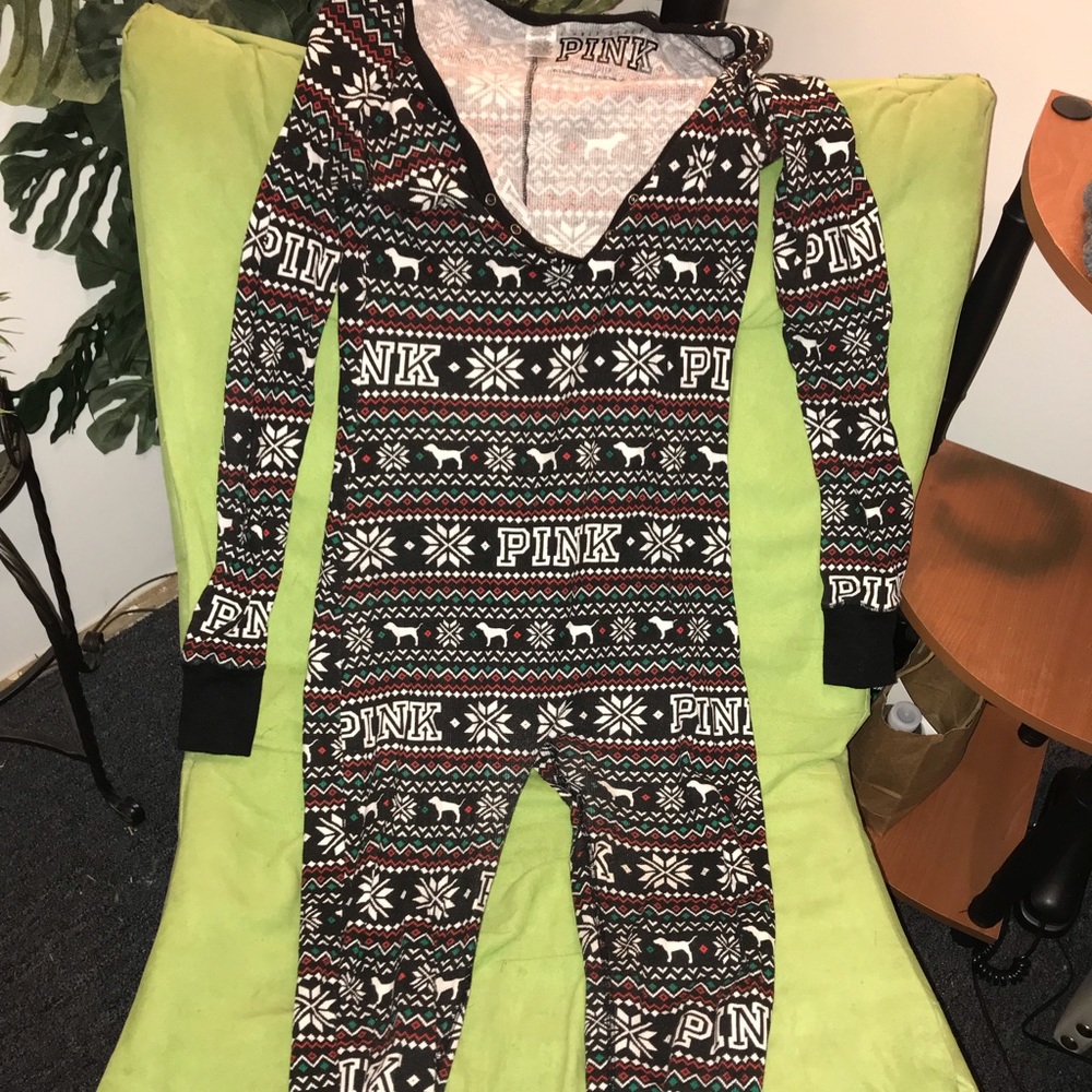 Victoria secrets PINK onesie.